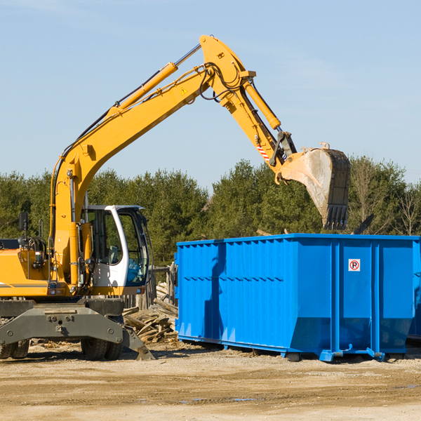 are there any restrictions on where a residential dumpster can be placed in Gillsville Georgia